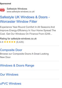 Safestyle ad — Energy-efficient windows and doors on finance from £249