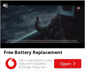 Vodafone ad — Get a new phone a year early with Vodafone Xchange