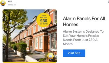 ADT ad — Alarm Systems Designed To Suit Your Home's Precise Needs