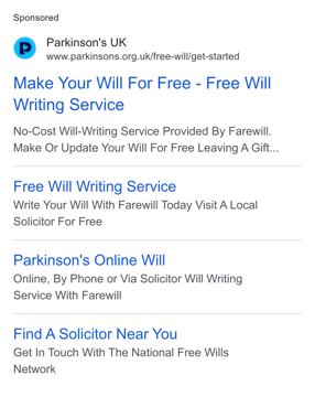 Farewill ad — Make your will for free with Farewell
