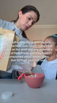 HelloFresh ad — HelloFresh makes kids eat real food — 50% off first box