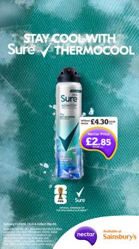 Nectar ad — Nectar price cuts Sure Thermocool to £2.85