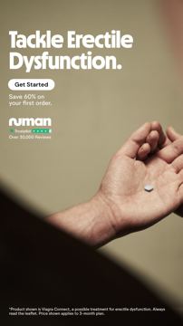 Numan ad — Tackle erectile dysfunction, save 60% on first order