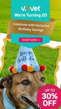 VioVet ad — Save up to 30% in VioVet's 20th Birthday Sale