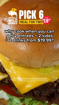 Wild ad — why cook when Pick 6 Meal for Two starts at $19.99