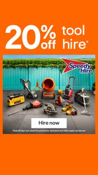 B&Q ad — Get 20% off tool hire