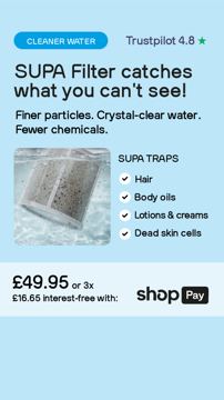Supa Heater ad — SUPA Filter catches what you can't see