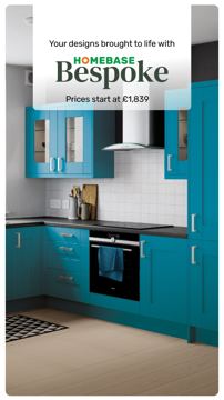 Homebase ad — Your designs brought to life with Homebase Bespoke
