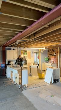 Wren Kitchens ad — Transform your building-site house into your dream kitchen