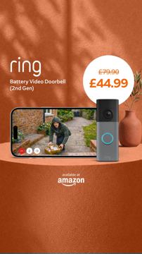 Ring ad — 44% off Ring doorbell while stocks last