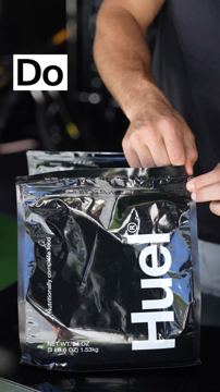 Huel ad — Complete nutrition with 40g protein and free gifts