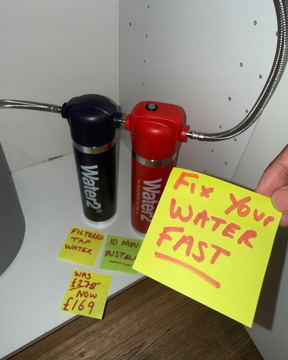 Water2 ad — Fix your water fast — was £278 now £169