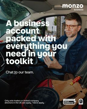 Monzo ad — Business account for everything you need in toolkit